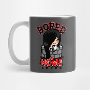 Funny Kawaii Stay Home Ghost Quarantine Spooky Sadako Japanese Meme Mug